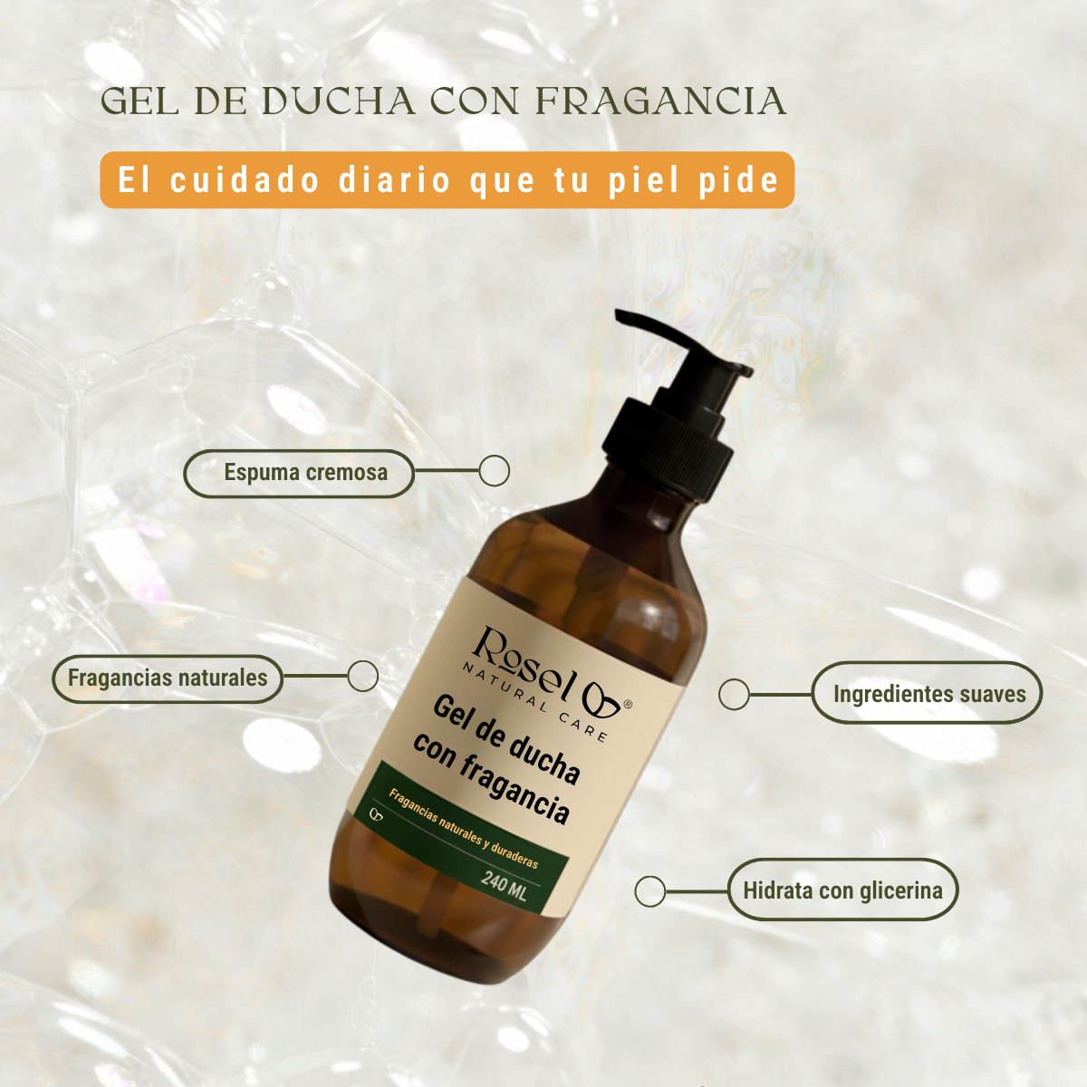 Gel de ducha con fragancia (240 ml)