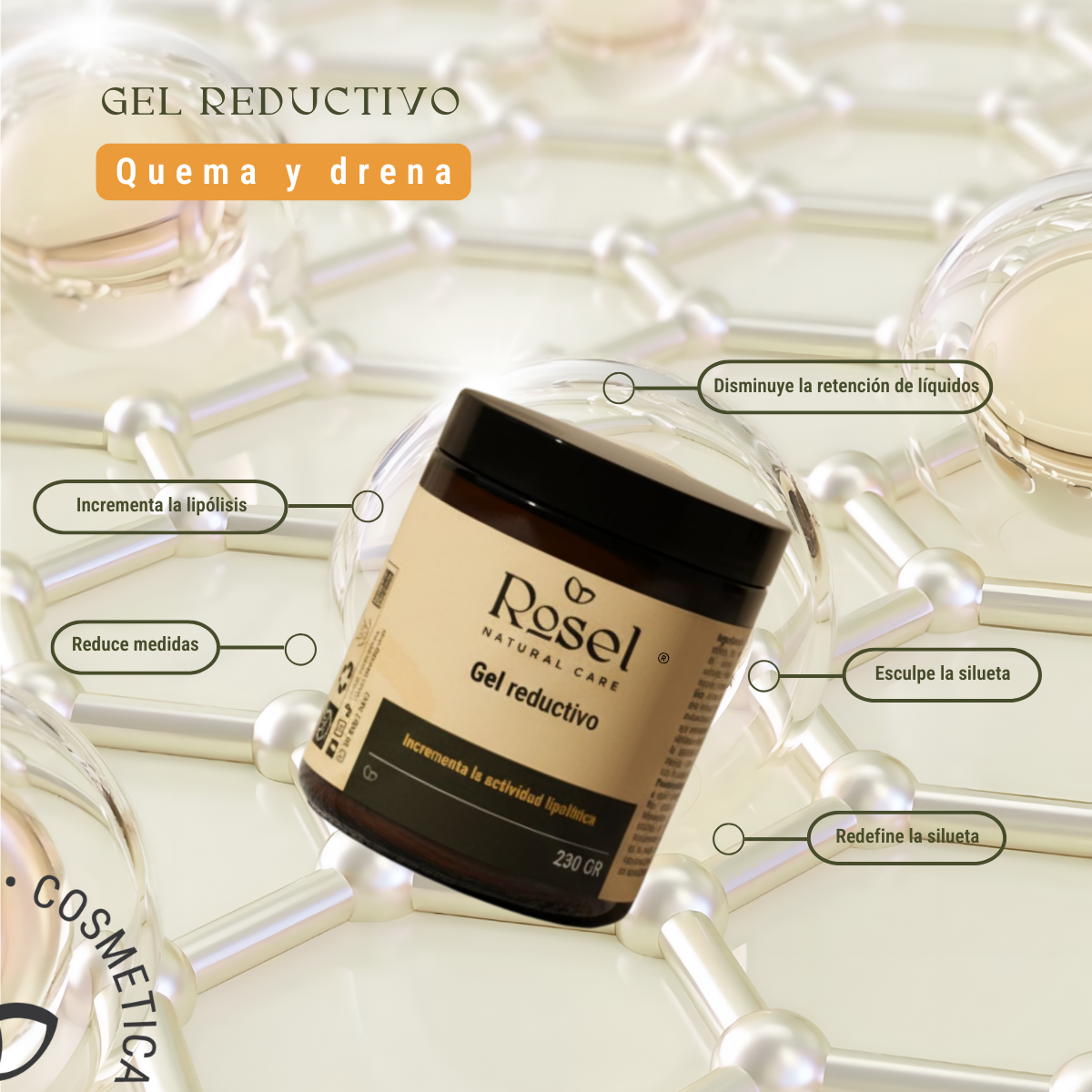 Gel corporal reductivo (230 grs)