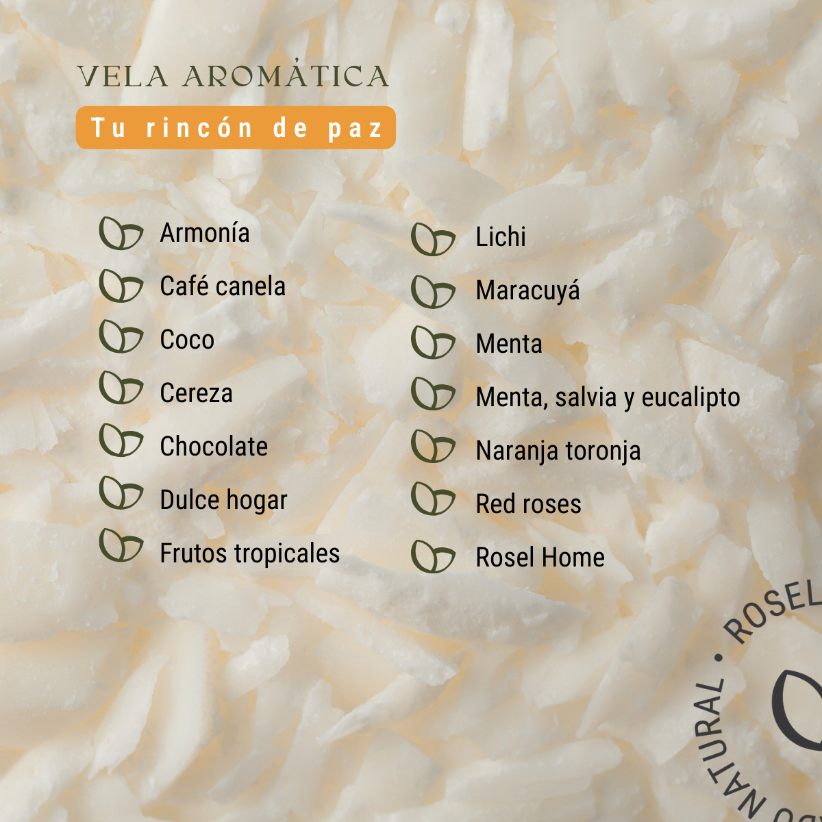 Velas aromáticas (230 grs)