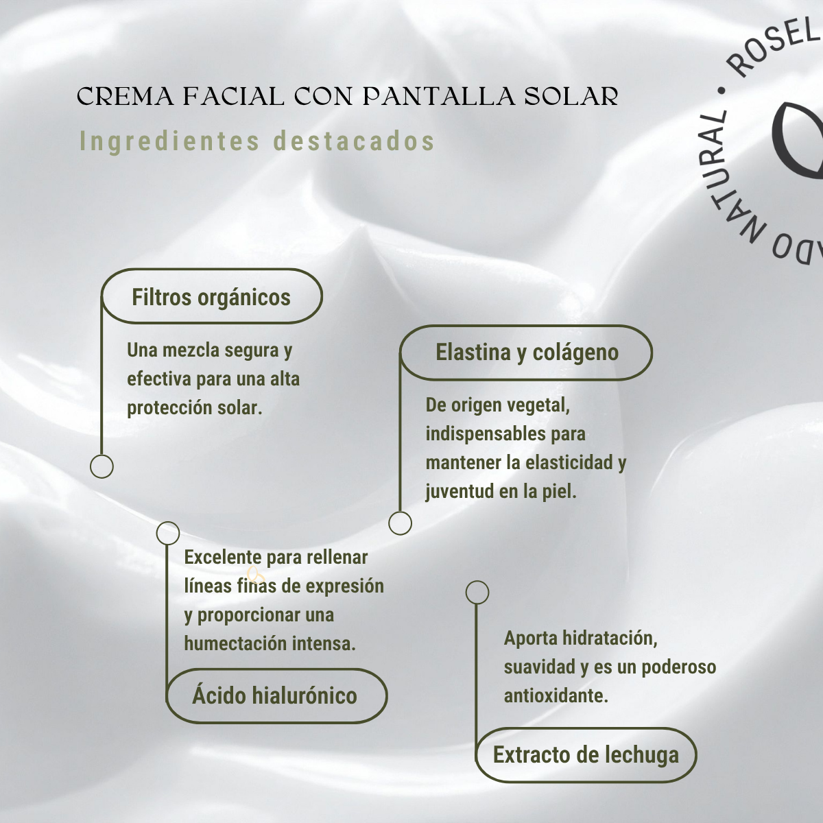 Pantalla Solar Facial: Alta Protección Orgánica, Antiedad y Cero Grasa 80 ml