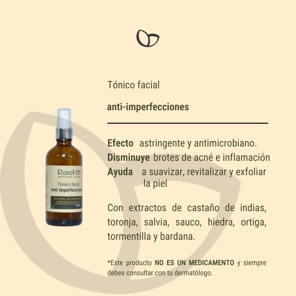 Tónico facial anti imperfecciones 100ml
