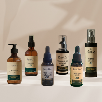 Kit Rutina 45+ Rosel Natural Care: Cuidado Experto para Piel Madura