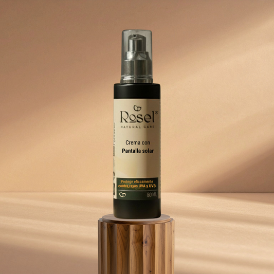 Pantalla Solar Facial: Alta Protección Orgánica, Antiedad y Cero Grasa 80 ml