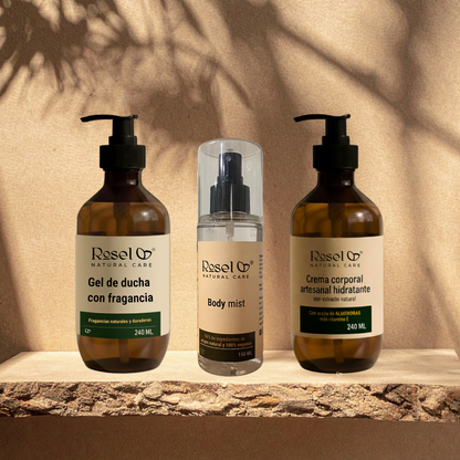 Kit corporal: Hidratación con extractos (3 piezas)