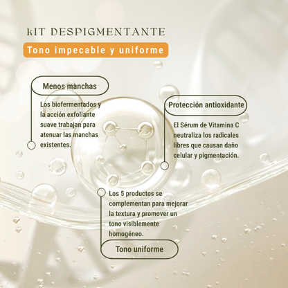 Kit Despigmentante: 5 Pasos para un Tono Impecable y Uniforme