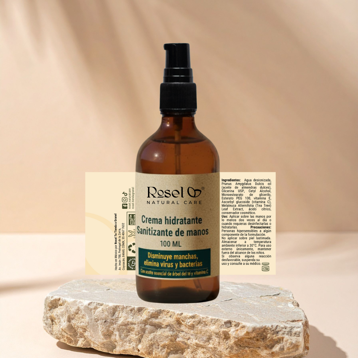 Crema sanitizante de manos (100 ml)