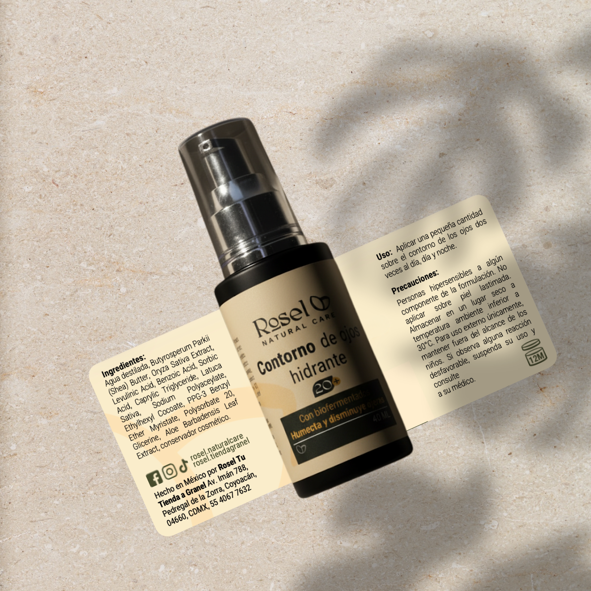 Contorno de ojos hidratante 20+ con biofermentados 40ml