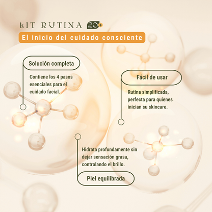 Kit Rutina 20+: El Set Esencial para el Cuidado y Prevención (4 Pasos)