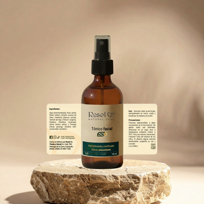 Tónico Facial Alisante 30+ con Agua de Rosas y 6 Extractos Botánicos 100 ml