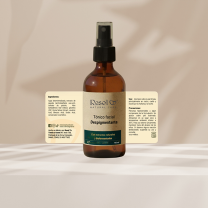 Tónico Facial Despigmentante: 10% Niacinamida, Gayuba y Biofermentados (100 ml)