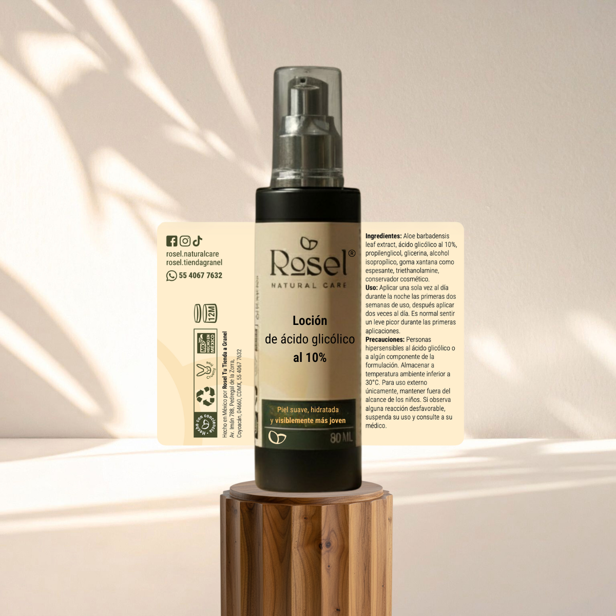 Loción de ácido glicólico al 10% 80ml