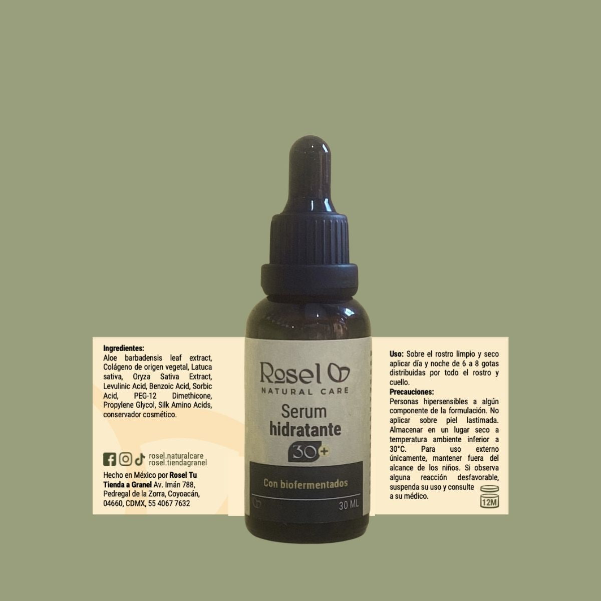 Serum Hidratante 30+ con Biofermentados 30ml