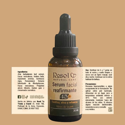 Serum reafirmante facial 45+ con cafeína y extractos botánicos 30ml