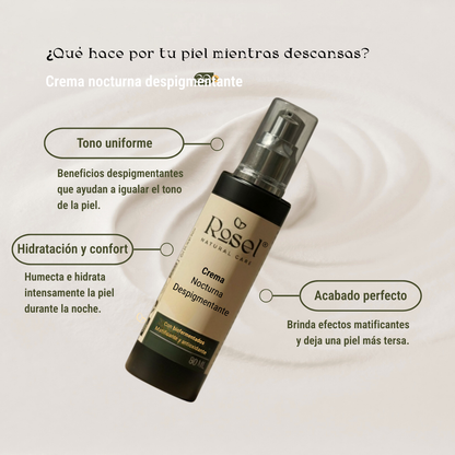Crema Nocturna Despigmentante con Biofermentados de Arroz y Aloe Vera 80ml