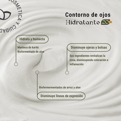 Contorno de ojos hidratante 20+ con biofermentados 40ml