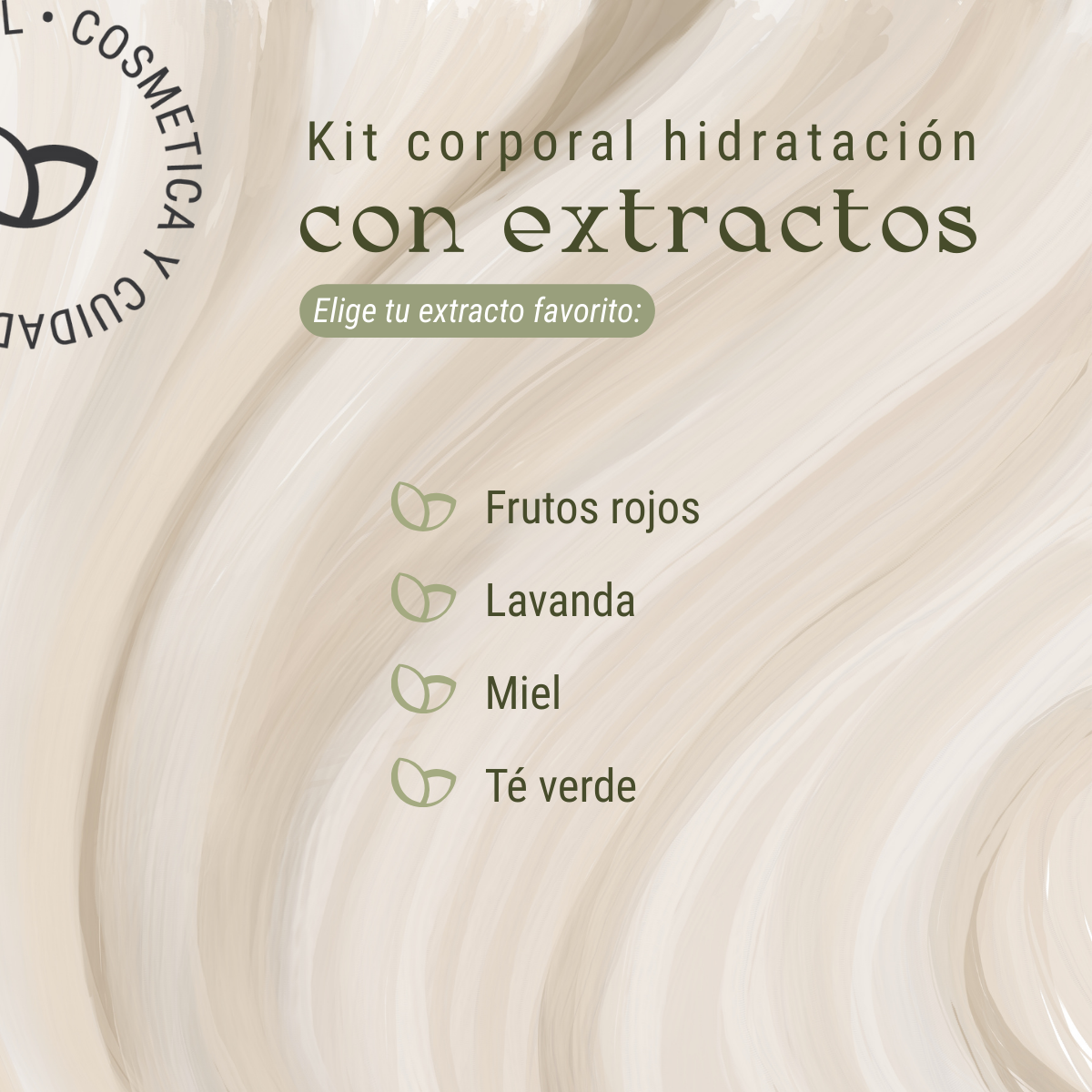 Kit corporal: Hidratación con extractos (3 piezas)