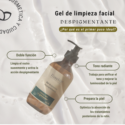 Gel de limpieza facial despigmentante con biofermentados 100ml