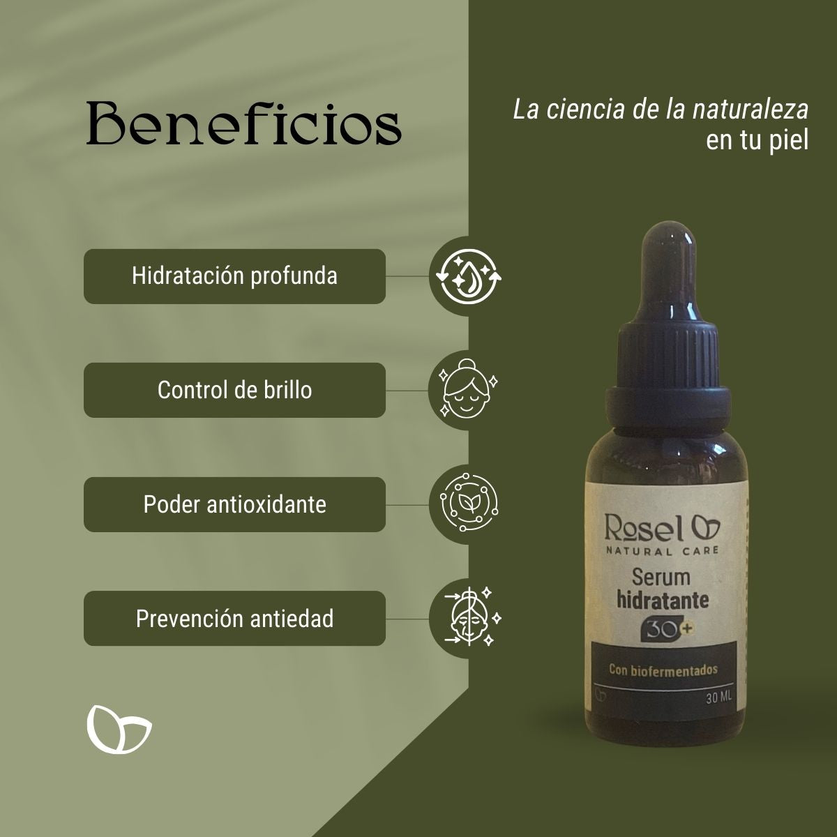 Serum Hidratante 30+ con Biofermentados 30ml