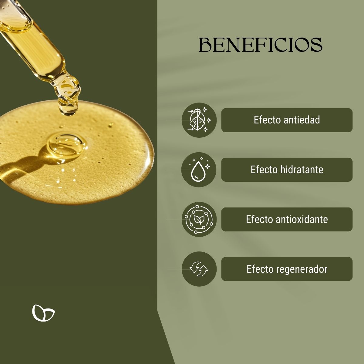 Serum Oleoso Antiedad 45+ con Ácido Hialurónico y Antioxidantes 30ml