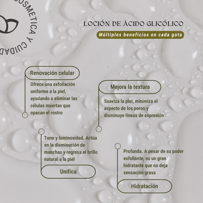 Loción de ácido glicólico al 10% 80ml