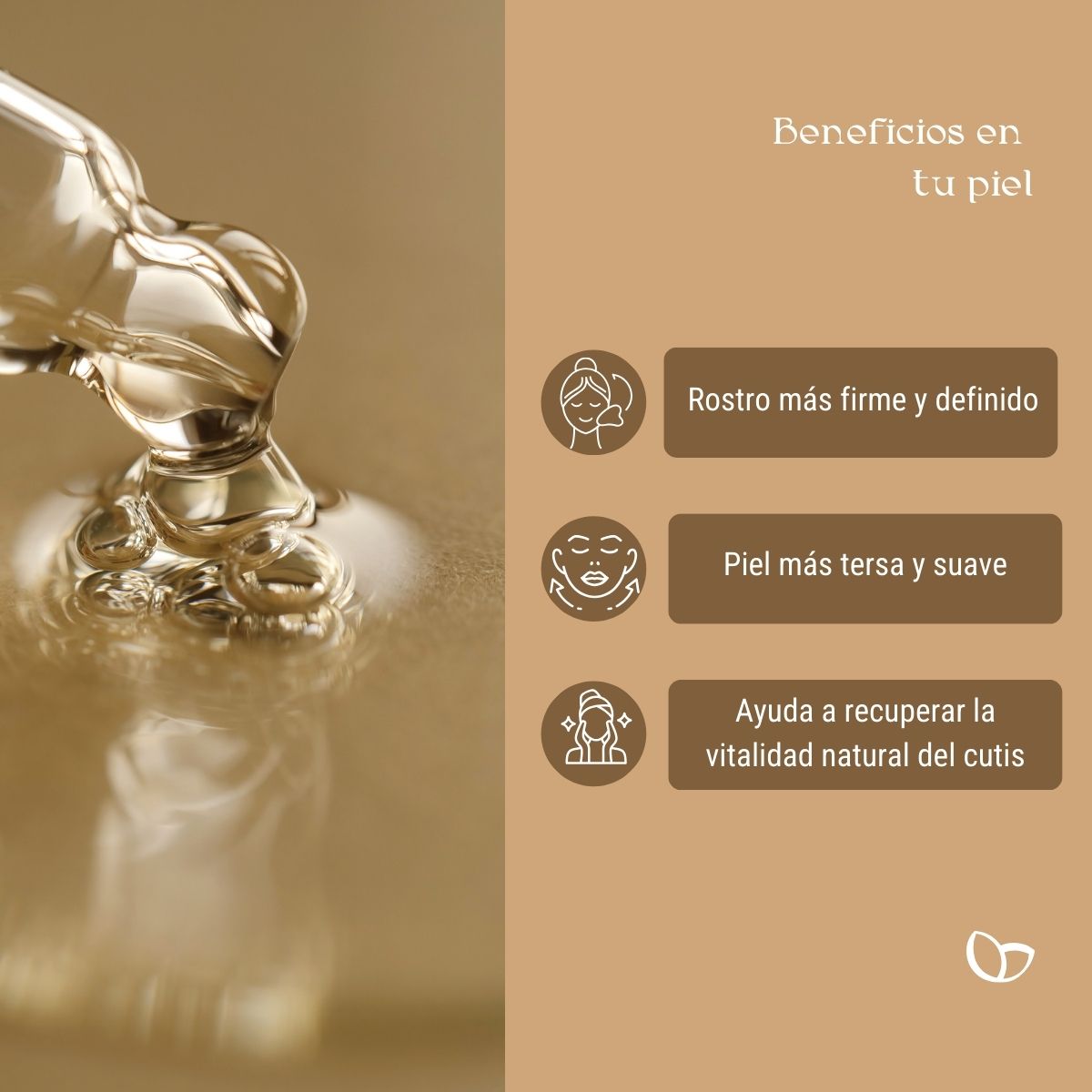 Serum reafirmante facial 45+ con cafeína y extractos botánicos 30ml