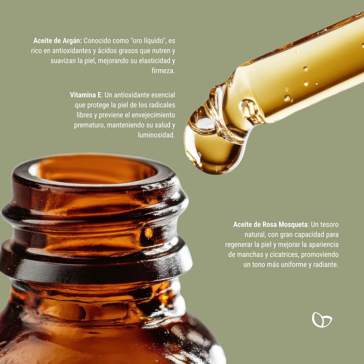 Serum Oleoso Antiedad 45+ con Ácido Hialurónico y Antioxidantes 30ml