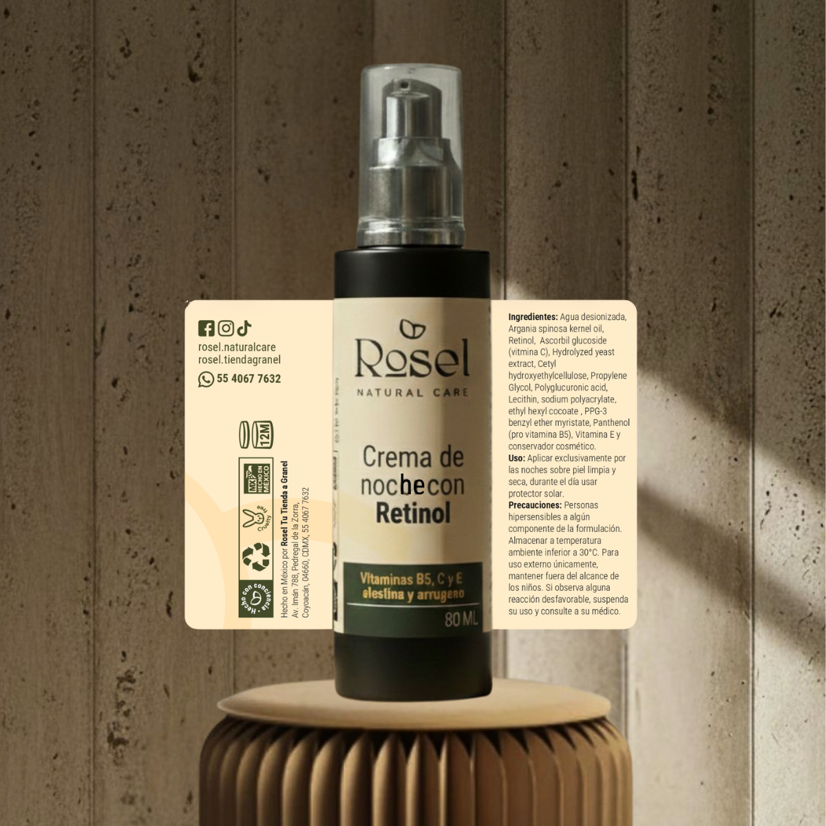 Crema de noche con Retinol 80 ml