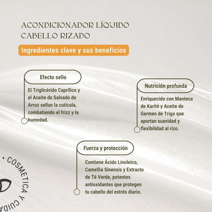 Acondicionador líquido cabello rizado 240ml