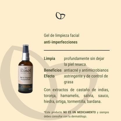 Gel de limpieza facial anti-imperfecciones 100ml