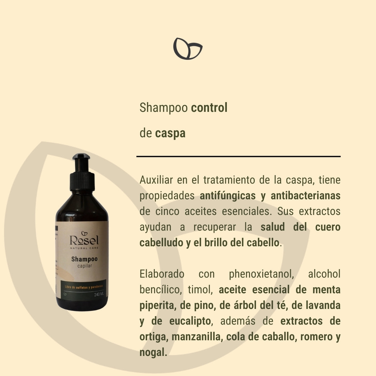 Shampoo control de caspa 240ml