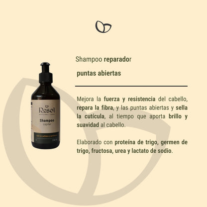 Shampoo reparador de puntas abiertas 240ml