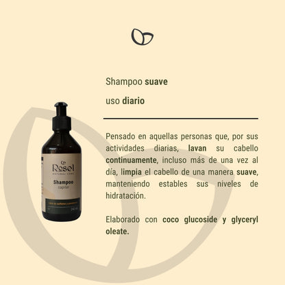 Shampoo suave para uso diario 240ml