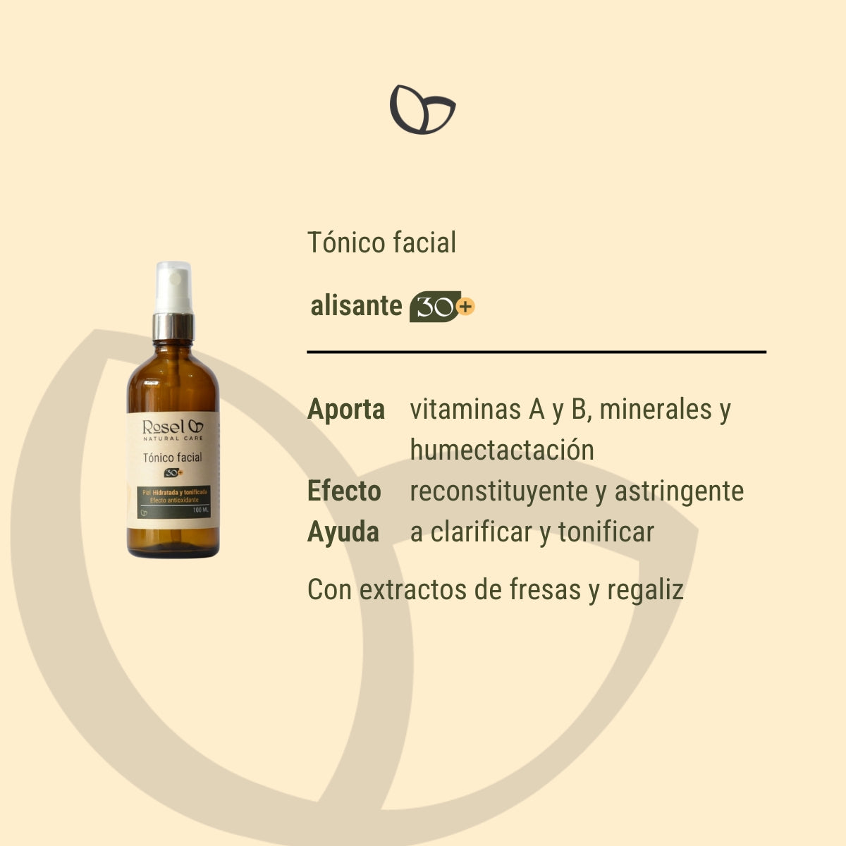 Tónico facial alisante 30+ 100ml