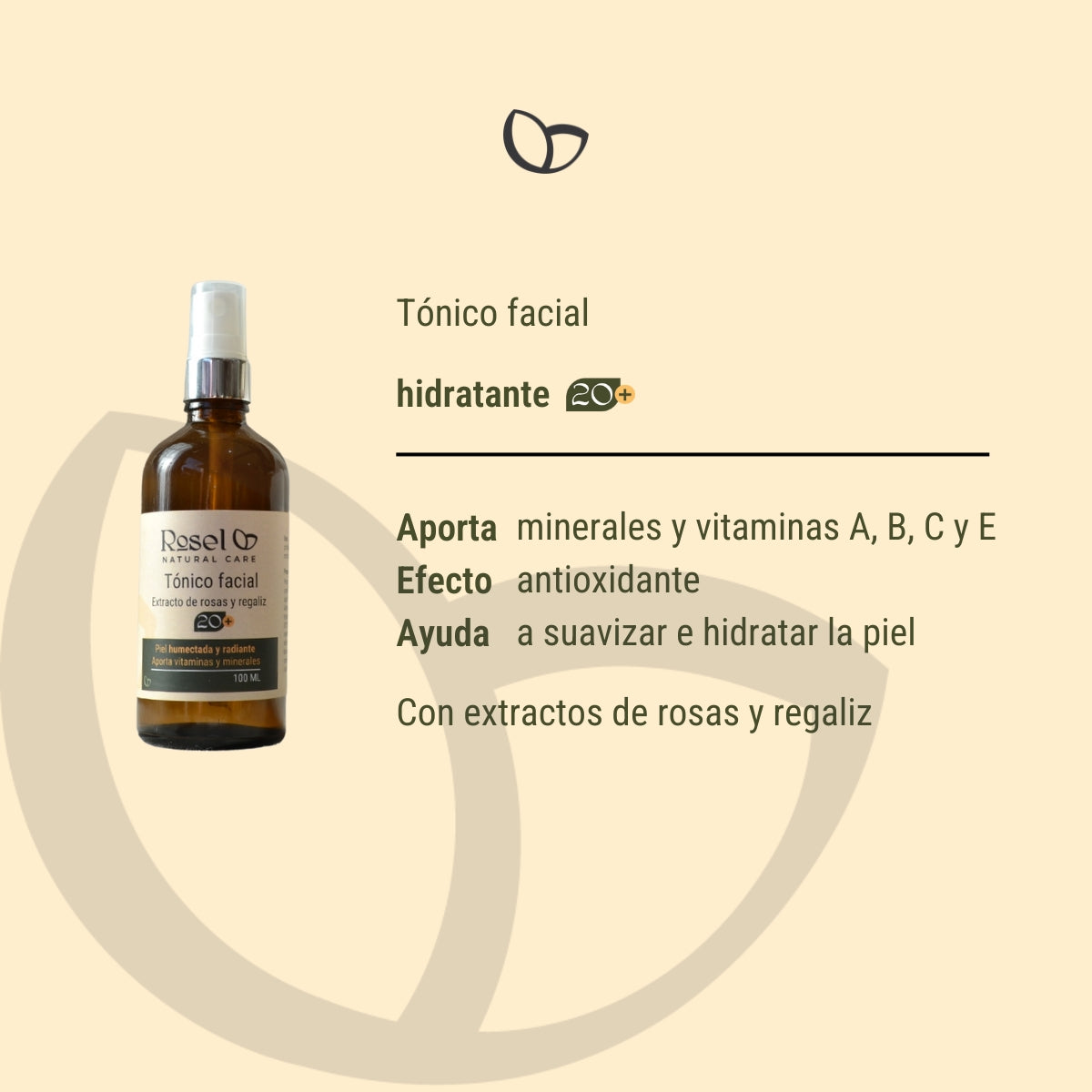 Tónico facial hidratante 20+ 100ml